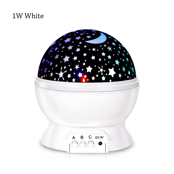 Nebula star projector for kids - 360 rotation, 12 colors