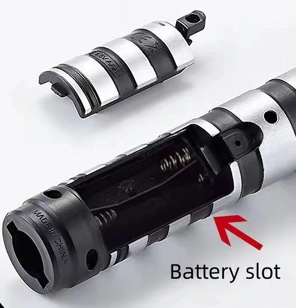 Spada laser giocattolo - 2 in 1, LED a 7 colori, spada luminosa di 75cm