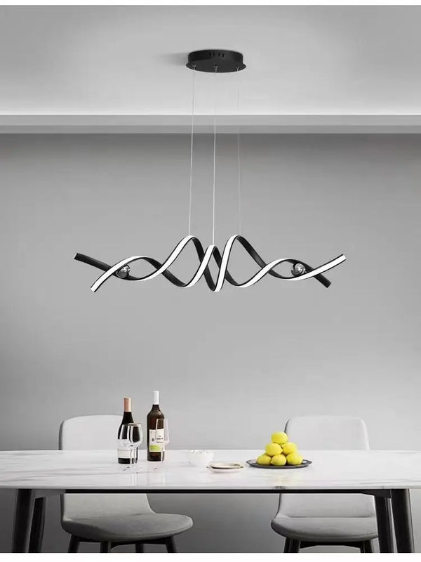 LED pendant light - moderno, lampadario a sospensione lungo