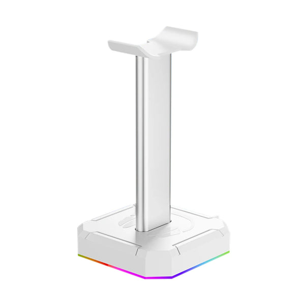 RGB gaming headset stand - aluminum, desktop-friendly