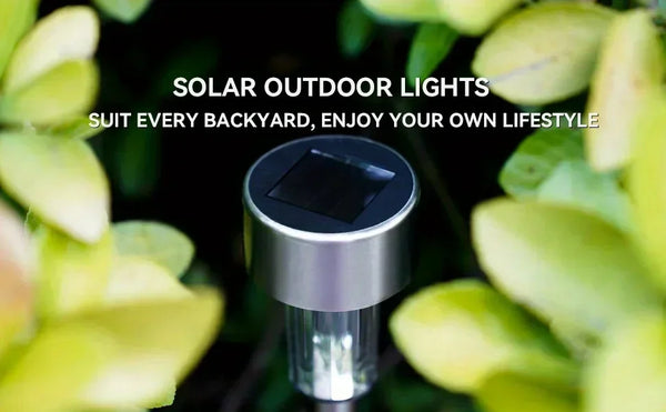 Solar garden lights: Impermeabili, illuminazione LED per percorsi paesaggistici