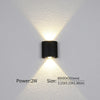 LED wall light - modern indoor/outdoor, up/down, 2W-10W