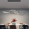 Gold pendant chandelier - modern dining room lighting
