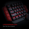 RGB gaming keyboard - ergonomic, USB wired, 35-key