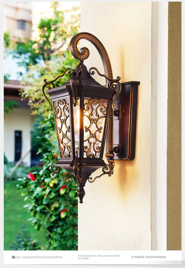Waterproof outdoor wall light, super bright for garden and balcony