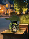 Solar LED garden lights: waterproof, metal lanterns