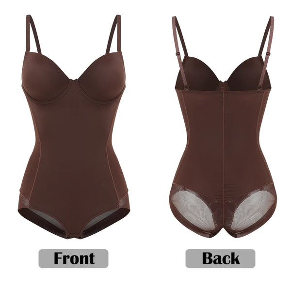 Firm-control underwire bodysuit shaper – Waist trainer & butt lifter