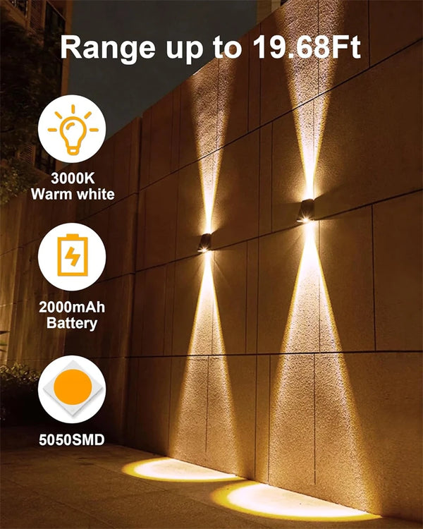 Solar LED lights: waterproof, outdoor garden decor lamp