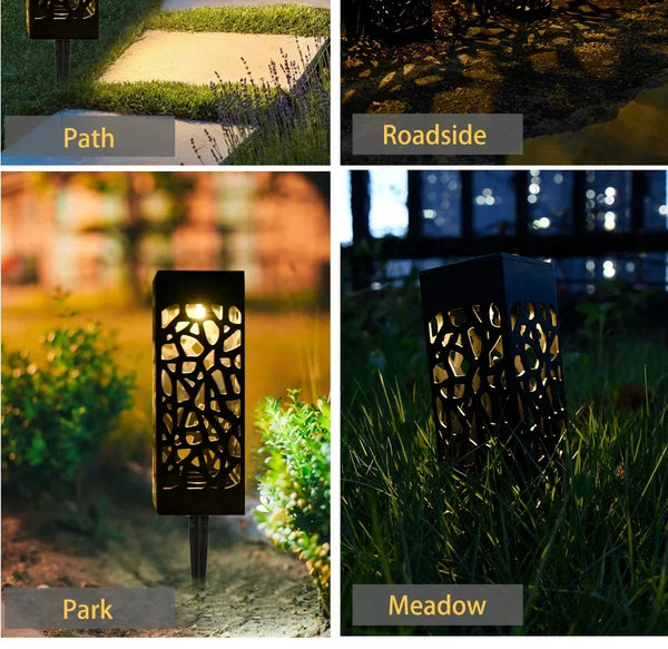 Solar garden light: waterproof, super bright LED pathway lamp
