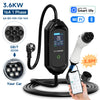 AFYEEV 3.6 kW Smart Portable EV Charger – Type 2/Type 1/GBT, 16 A, IP65