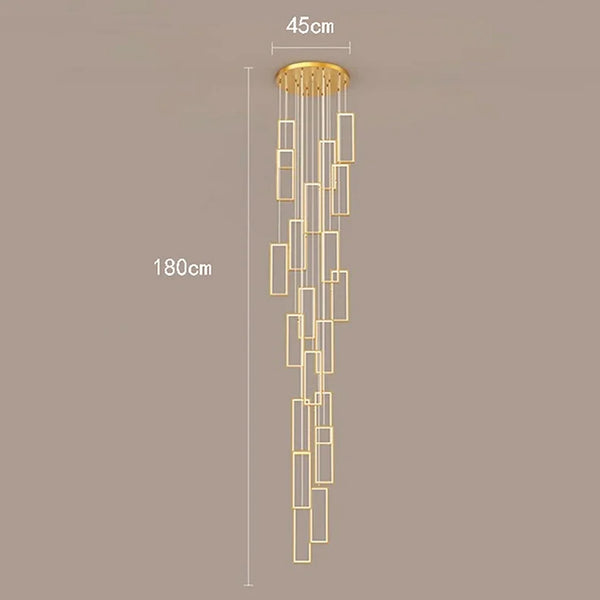 Nordic stair chandelier - LED pendant lights for home decor