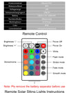RGB solar LED strip lights - impermeabili, ricaricabili