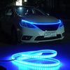 LED car daytime running lights, 12V ambient hood decor