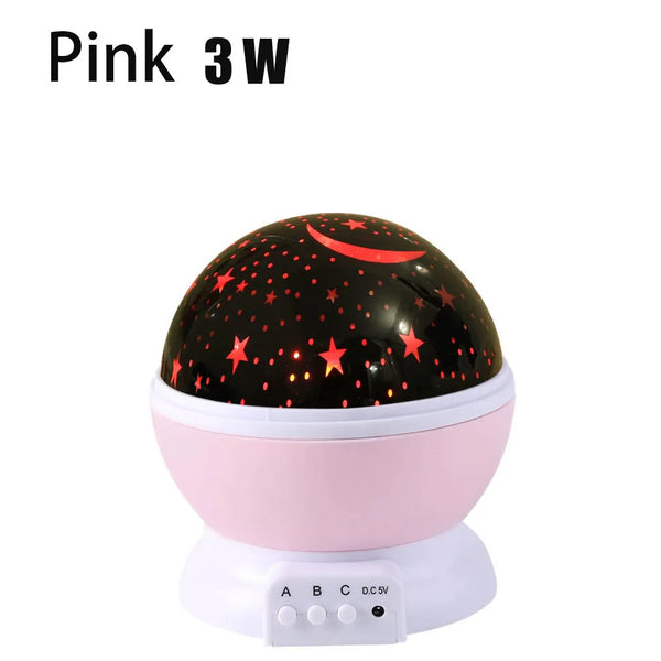 Nebula star projector for kids - 360 rotation, 12 colors