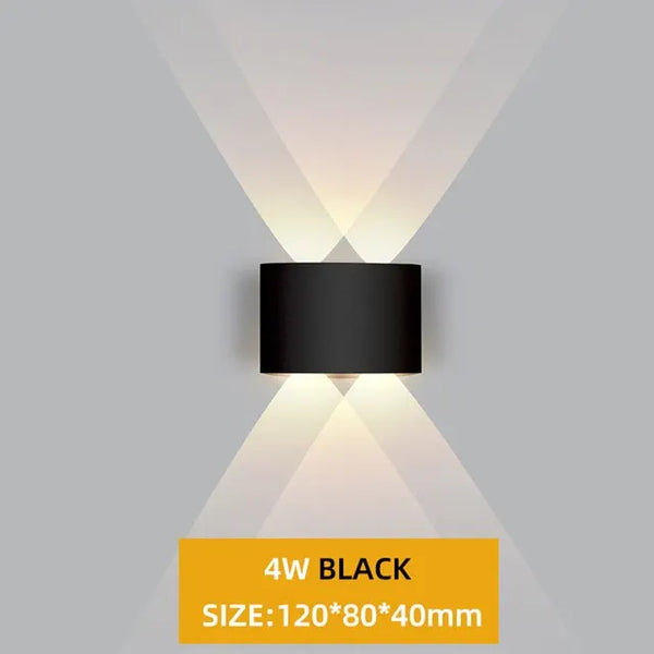 Waterproof LED wall light - IP65 indoor/outdoor garden lighting