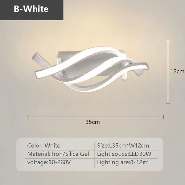 Plafonnier LED – design moderne en métal pour couloir