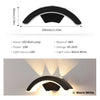 Waterproof outdoor wall light for garden, IP66 LED sconce