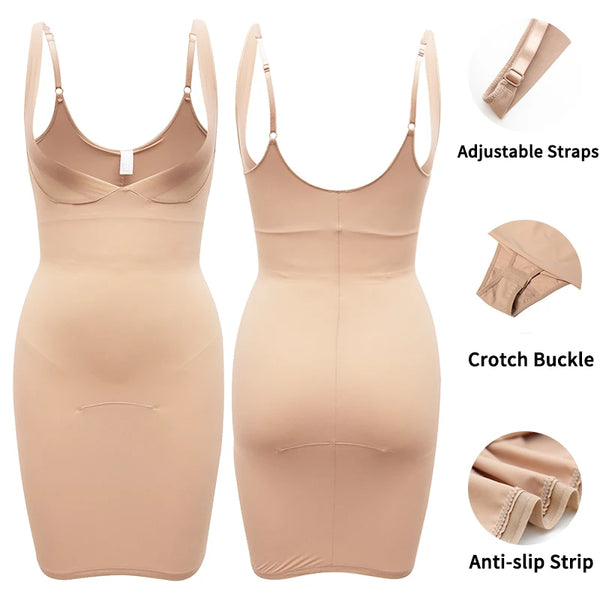 Women’s full slip shapewear bodysuit – Firm control tummy & waist trainer