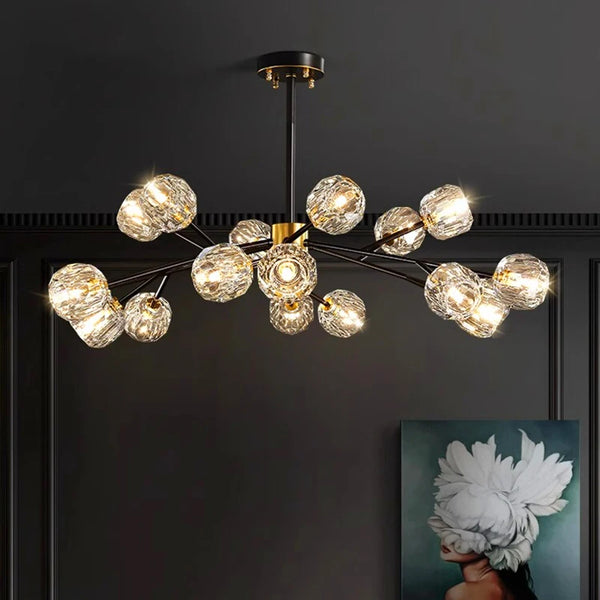 Crystal chandelier pendant lights - luxury home decor, indoor lighting