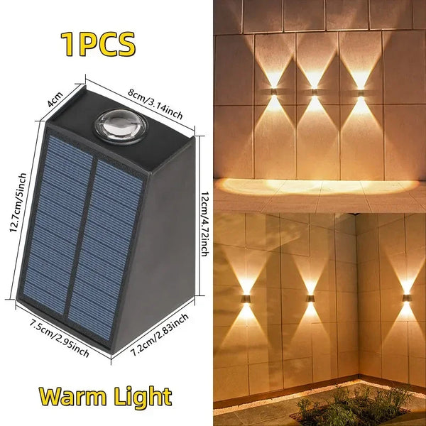 Solar LED lights: waterproof, outdoor garden decor lamp
