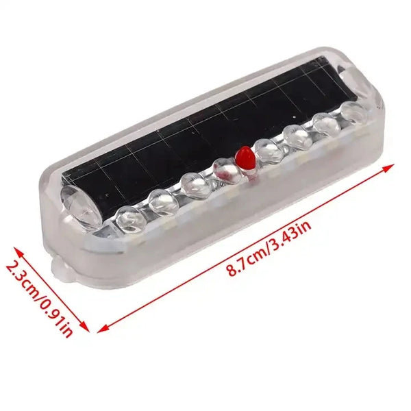 Solar LED car collision warning light, vibration sensor