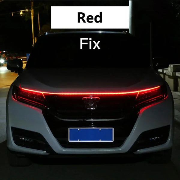 LED car daytime running lights, 12V ambient hood decor