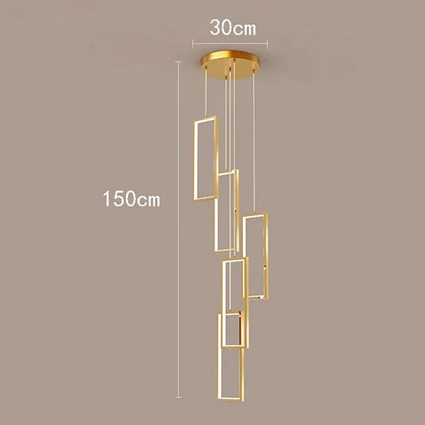 Nordic stair chandelier - LED pendant lights for home decor