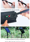 RGB solar LED strip lights - impermeabili, ricaricabili
