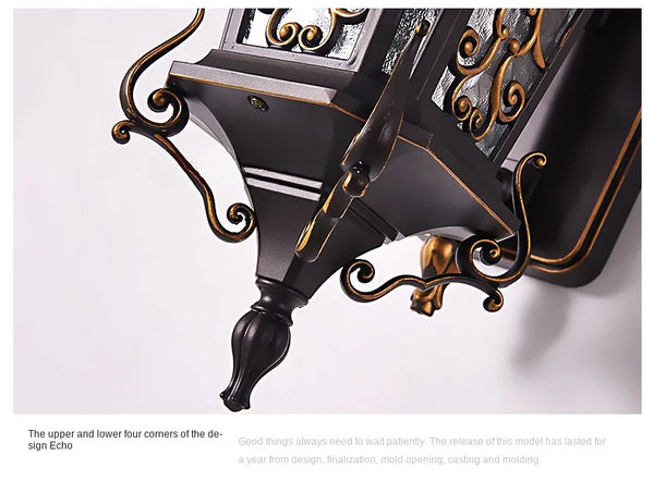 Waterproof outdoor wall light, super bright for garden and balcony