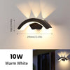 Waterproof outdoor wall light for garden, IP66 LED sconce