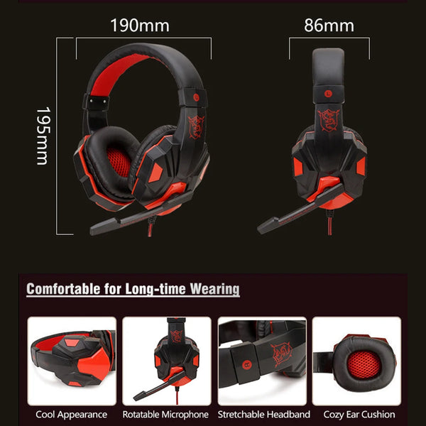 Auriculares para juegos para PS4/PS5/Xbox/PC - cancelación de ruido, 120° ajustables