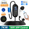AFEEV 7 kW Smart Portable EV Charger – 32 A Adjustable, Type 2/Type 1/GBT, IP65