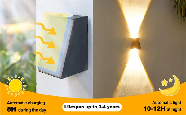 Solar LED lights: waterproof, outdoor garden decor lamp