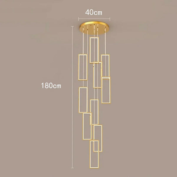 Nordic stair chandelier - LED pendant lights for home decor