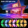 RGB solar LED strip lights - impermeabili, ricaricabili