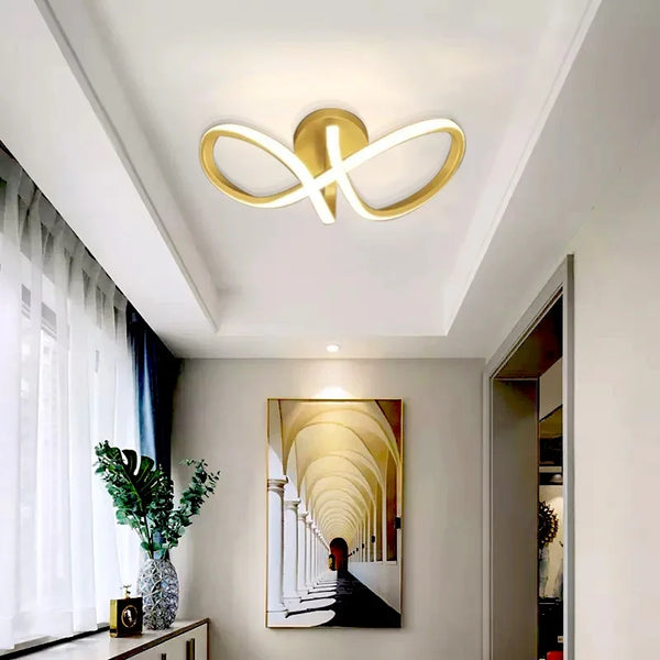 Plafonnier LED – design moderne en métal pour couloir