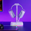RGB gaming headset stand - aluminum, desktop-friendly