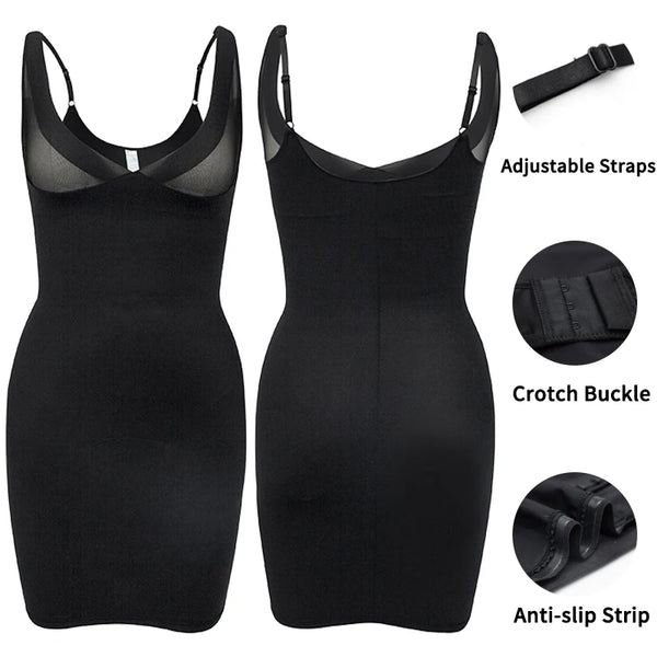 Women’s full slip shapewear bodysuit – Firm control tummy & waist trainer
