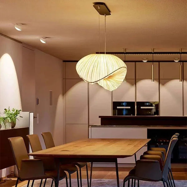 Sailboat pendant light: LED, marine fabric chandelier