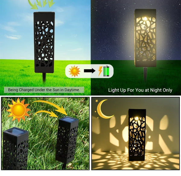 Solar garden light: waterproof, super bright LED pathway lamp
