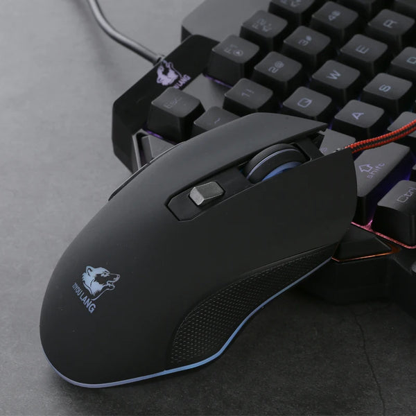 RGB wired gaming mouse - black matte, superior grip