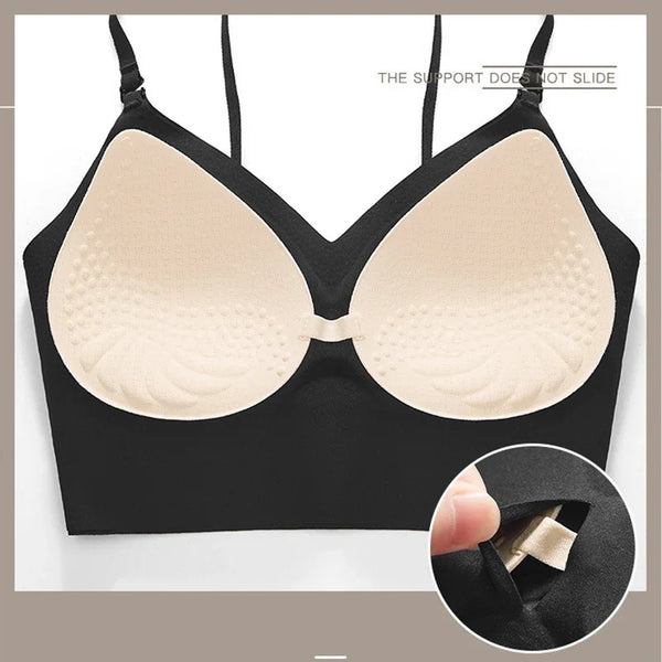 Seamless s-back reggiseno push-up – Coppa triangolare in polimero sottile invisibile
