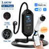 AFYEEV 3.6 kW Smart Portable EV Charger – Type 2/Type 1/GBT, 16 A, IP65