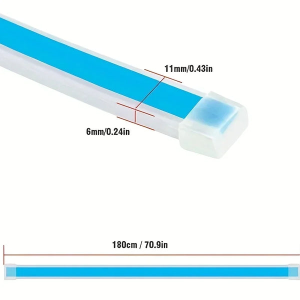 LED car hood light strip, auto upgrade, daytime running