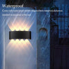 LED wall light - modern indoor/outdoor, up/down, 2W-10W