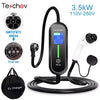 Chargeur EV Portable Teschev 3,5 kW – Courant réglable 8–16 A, IP65, Type 2/Type 1/GBT