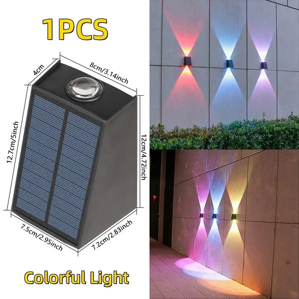 Solar LED lights: waterproof, outdoor garden decor lamp