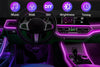 RGB Fiber-optic car interior ambient lighting kit – App & sound-sync control