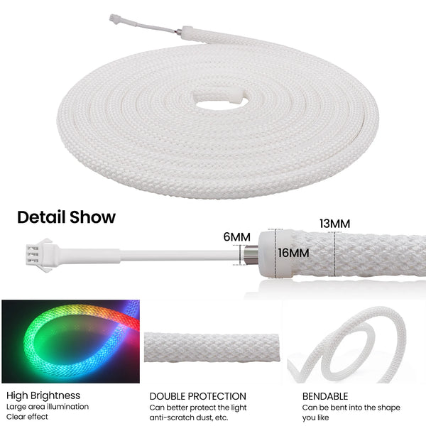 LED strip light RGB, neon a 360 gradi, impermeabile IP67