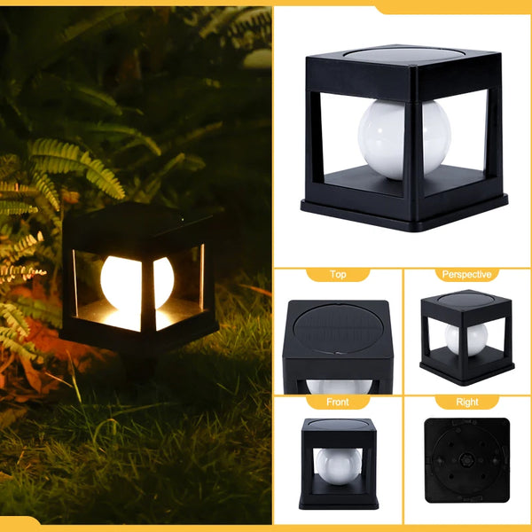 Solar LED lawn light: impermeabile, illuminazione esterna versatile